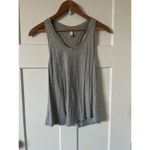Fabletics Heather Grey Racerback Tank Top Athletic Workout Athleisure XS